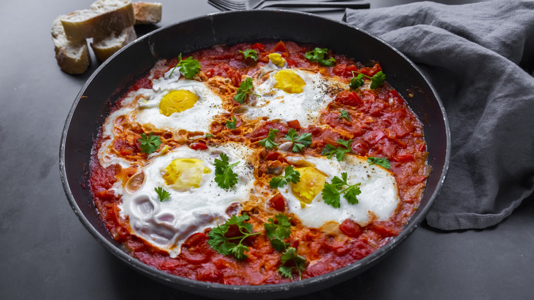 Shakshuka in pan