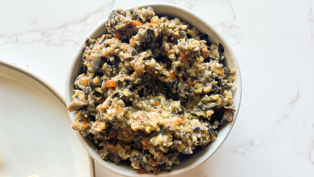 olive tapenade in bowl