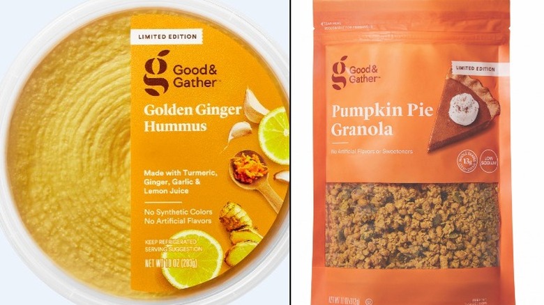 Target ginger hummus, pumpkin pie granola