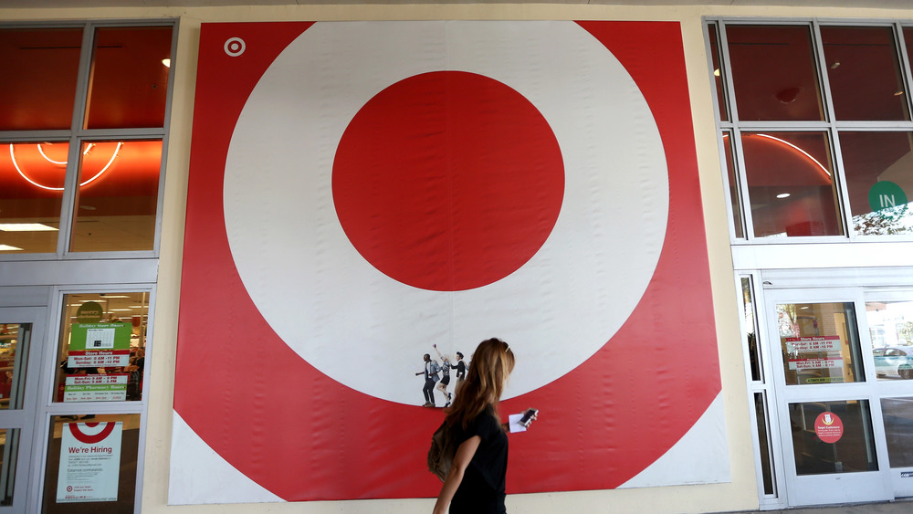 The Target logo on a banner