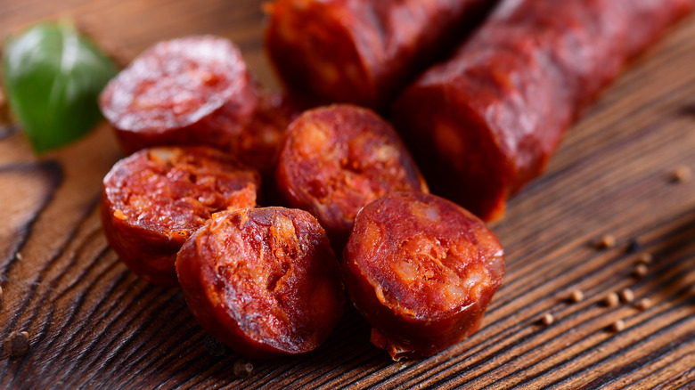 chorizo slices