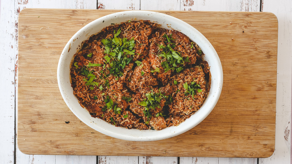 baked zucchini casserole dish