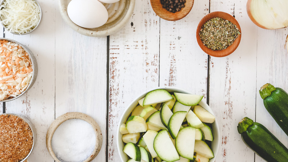 ingredients for zucchini casserole