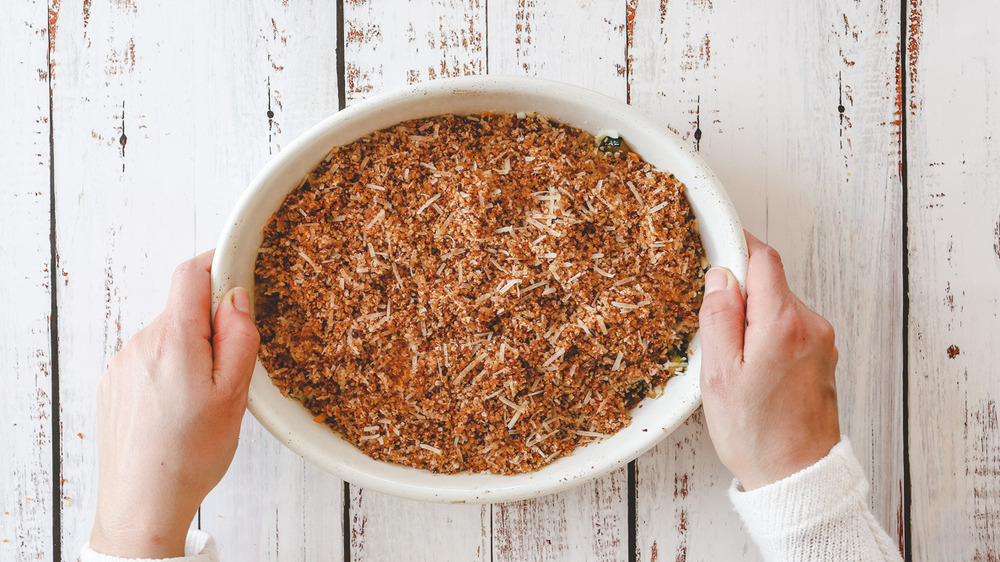 casserole with crumb topping