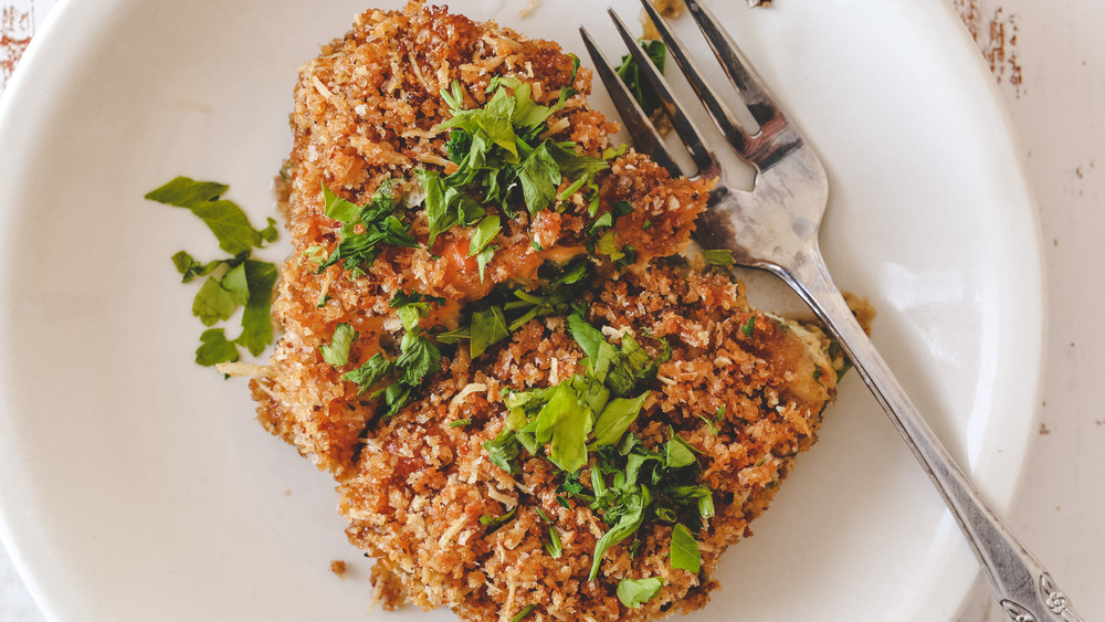 slice of zucchini casserole