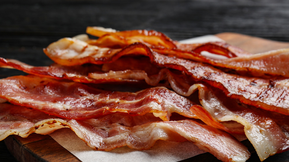 Bacon for tater tot casserole cooling