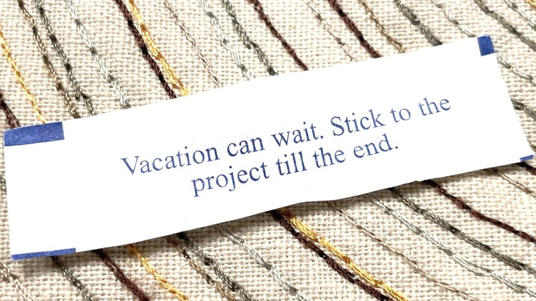 Fortune cookie message