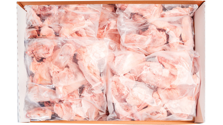 frozen chicken in bags