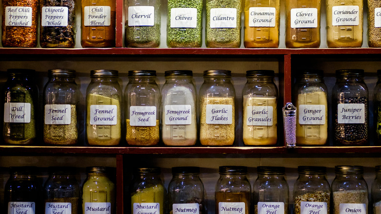 jars of seasonings