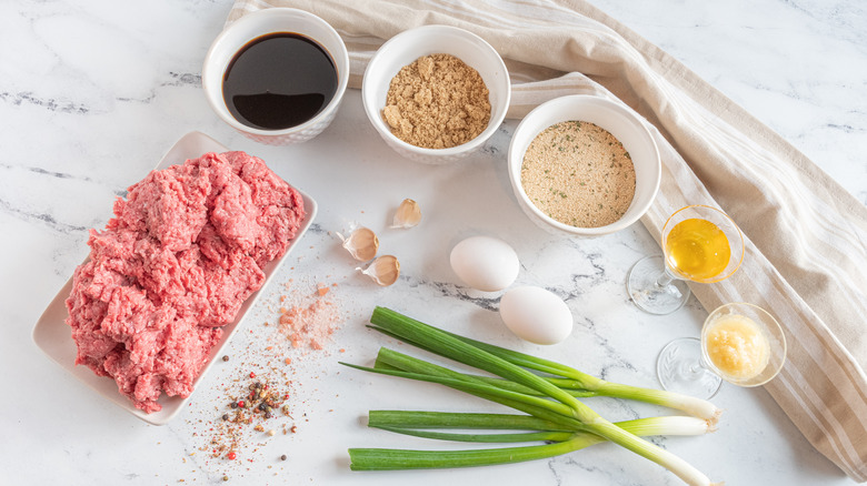 ingredients for teriyaki meatballs