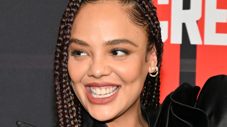 Tessa Thompson smiling