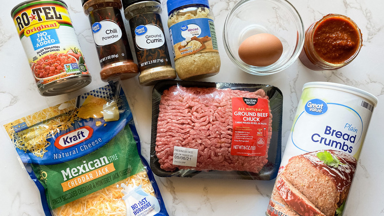 Tex-Mex slow cooker meatball ingredients