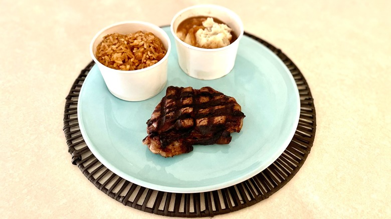 new york strip and sides