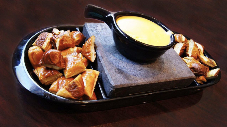 Black Rock pretzel cheese fondue 