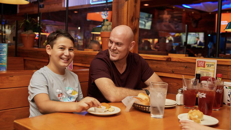 Family at Texas Roadhouse