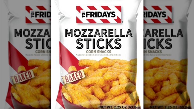 Mozzarella stick corn snacks