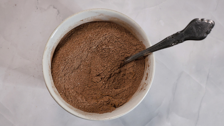 bowl of hot chocolate mix