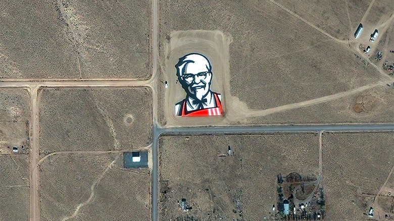 KFC's ad seen from above