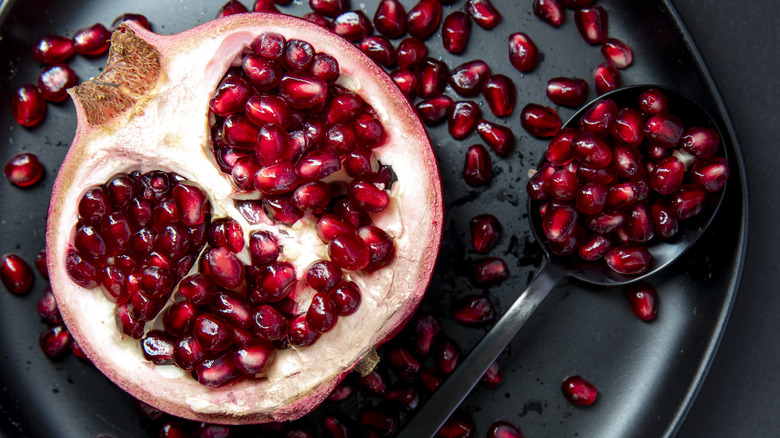 pomegranate and seeds