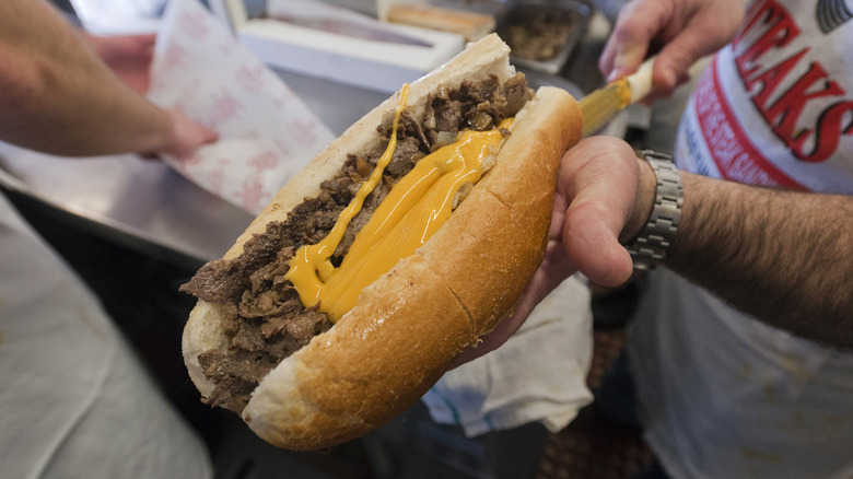 Pat's King of Steaks cheesesteak