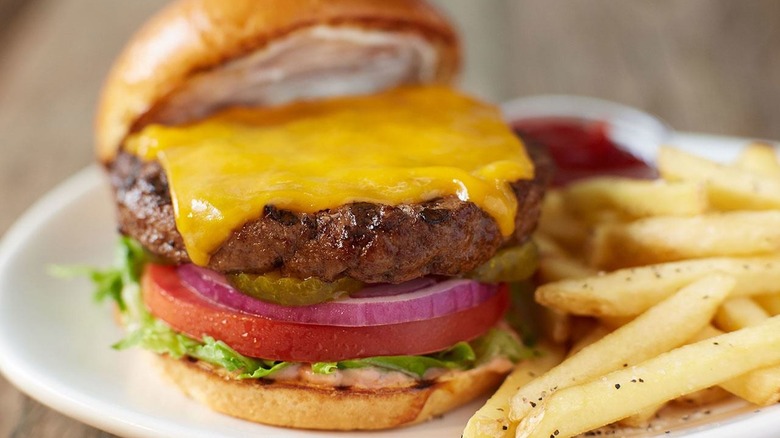 Bonefish Grill cheeseburger