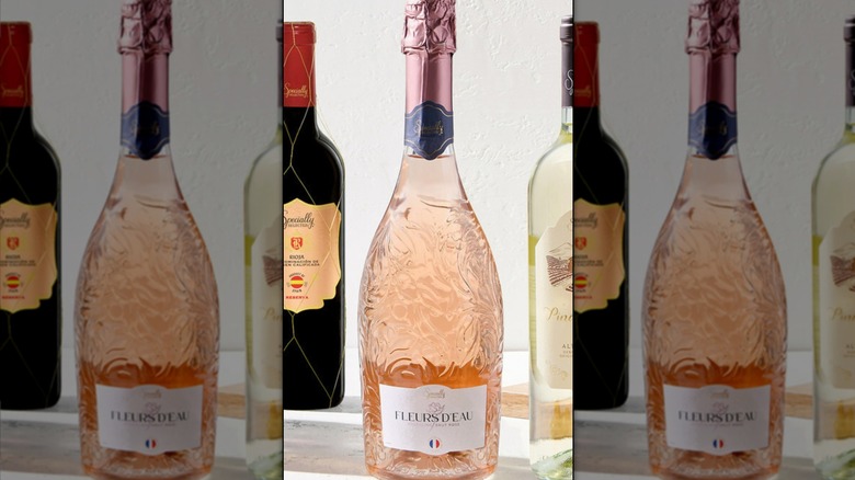 Bottle of Aldi's Specially Selected Sparkling Brut Rosé