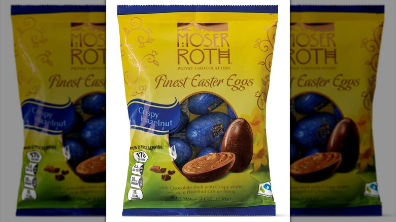 Bag of chocolate Easter eggs