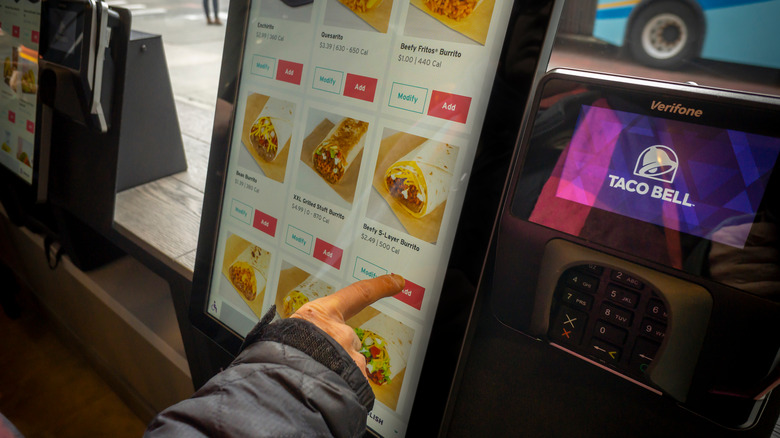 ordering from taco bell menu board