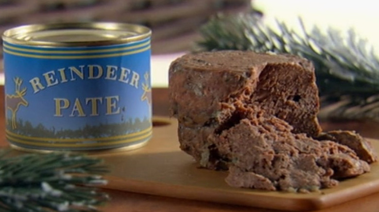 Reindeer pâté beside can