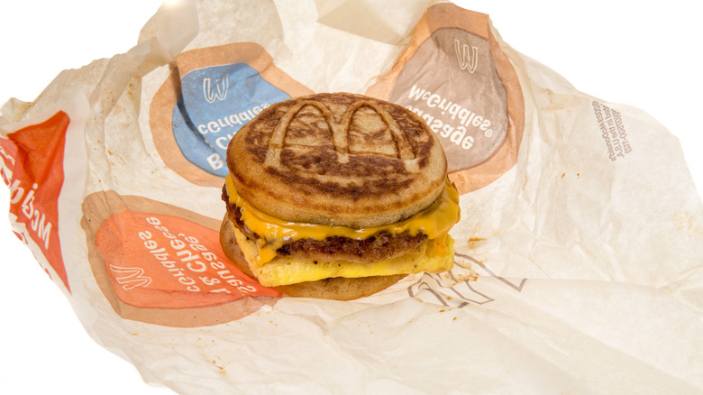 McDonald's McGriddle on wrapper