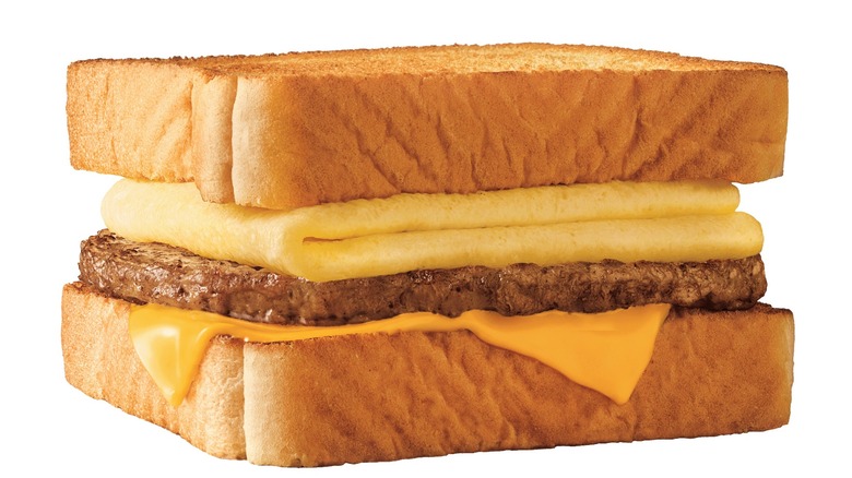 Sonic's Sausage Breakfast Toaster sandwich