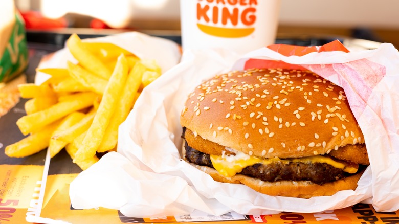 Burger King burger & fries