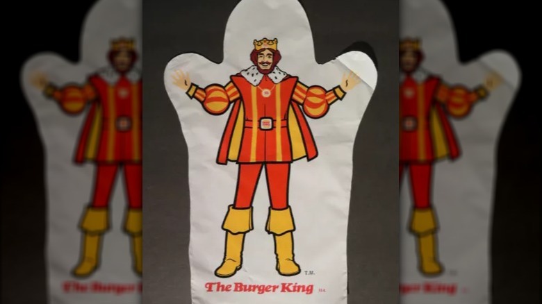 Burger King plastic hand puppet