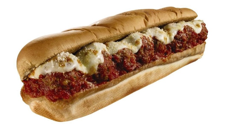 Subway meatball marinara sub