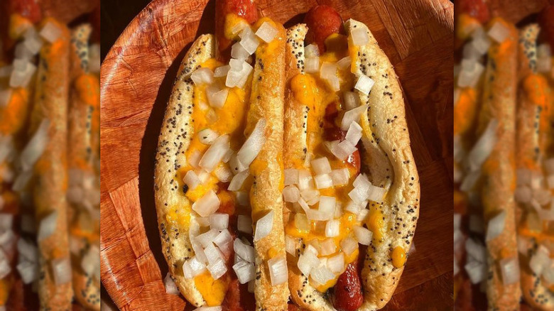 Chicago-style hot dogs