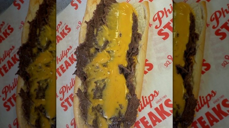 A cheesesteak from Philips Steaks