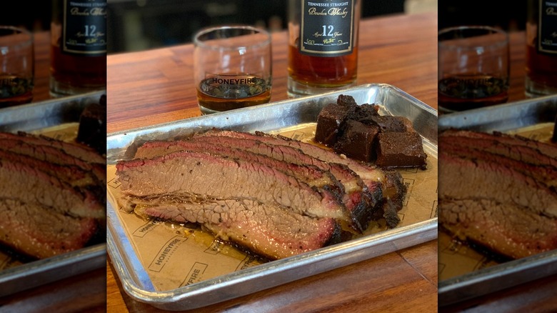 texas brisket and whiskey