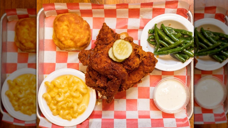 Nashville hot chicken and sides