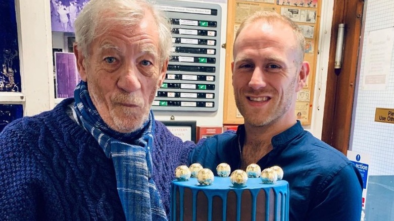 Steven Carter-Bailey with Ian McKellen