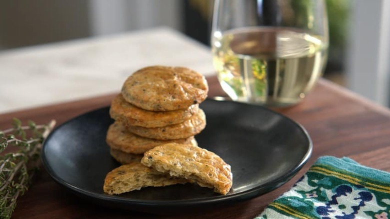 Valerie Bertinelli's thyme and Gruyère cookies