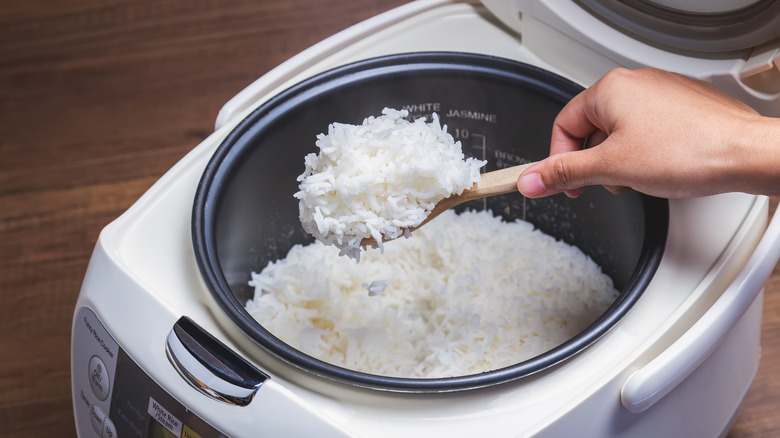 rice cooked in rice cooker