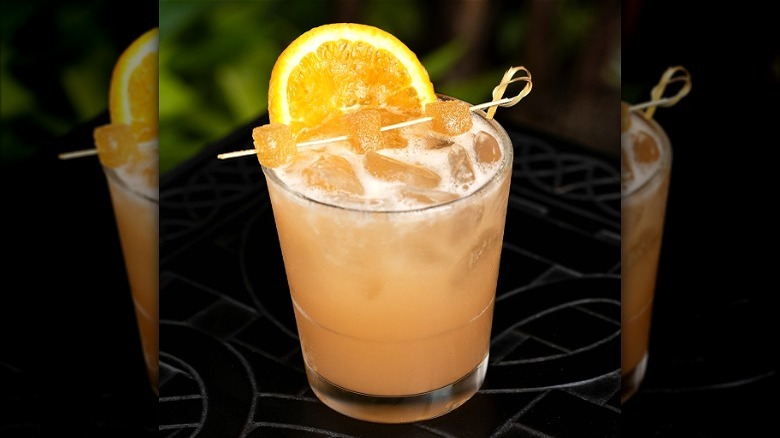 cocktail with orange slice