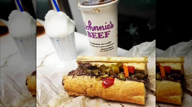 Italian beef from Johnnie's Beef