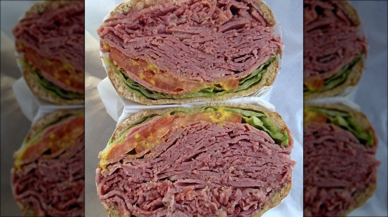 corned beef sandwich from Moon's