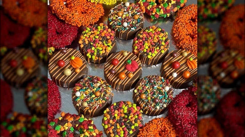 sprinkles autumn cookies