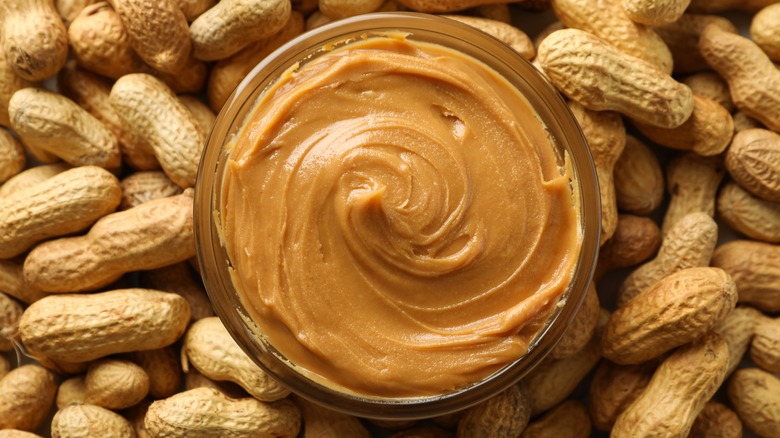 peanut butter and peanuts