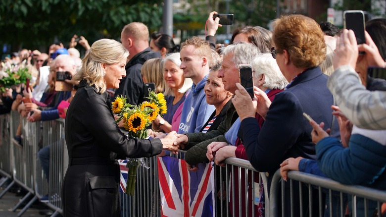 Princess Sophia greets well-wishers