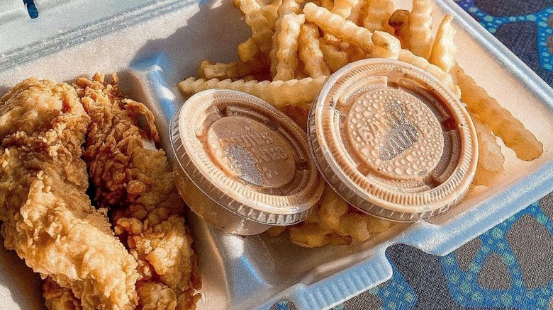 Raising Cane's meal with chicken