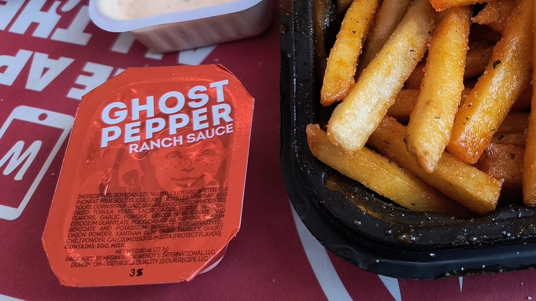 fries next to Wendy's sauce