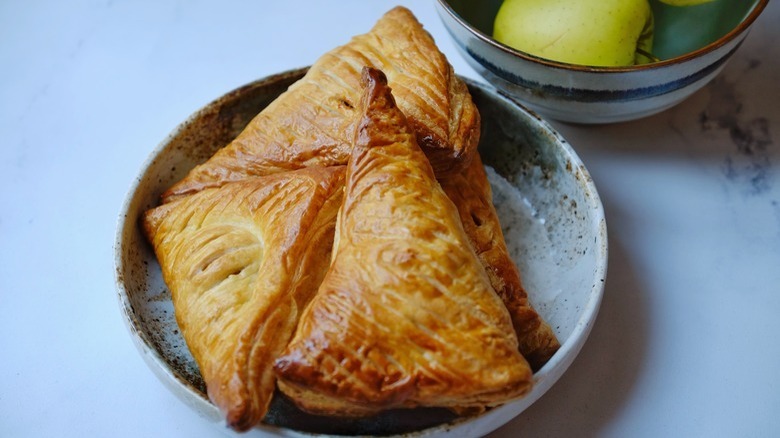 Bowl of apple turnovers